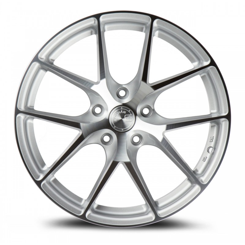 Aodhan AFF7 Gloss Silver Machined Face 19x9.5 5x112 +35
