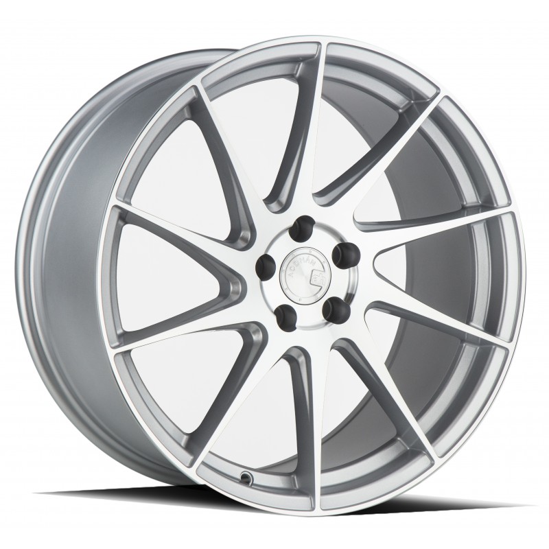Aodhan AH09 (Driver Side ) Gloss Silver Machined Face 18x9.5 5x100 +35