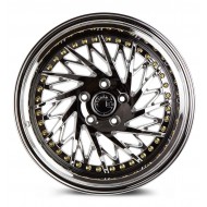 Aodhan DS03 (Driver Side) Vacuum Chrome w/Gold Rivets 18x10.5 5x114.3 +22