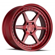 Aodhan DS09 Candy Red w/Chrome Rivets 19x11 5x114.3 +22