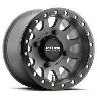 Method MR401 UTV Beadlock Titanium w/ Matte Black Ring 15x7 4x156 +13