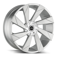 Strada Moto Brushed Face Silver 22x9 Blank +35